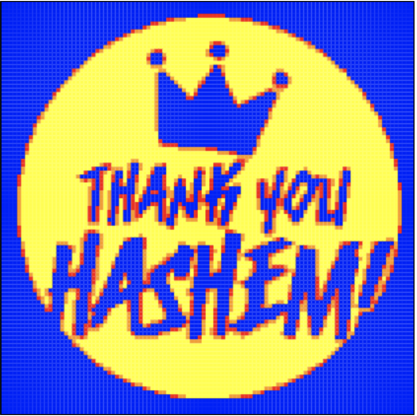 Thank You Hashem 1225 Cubes